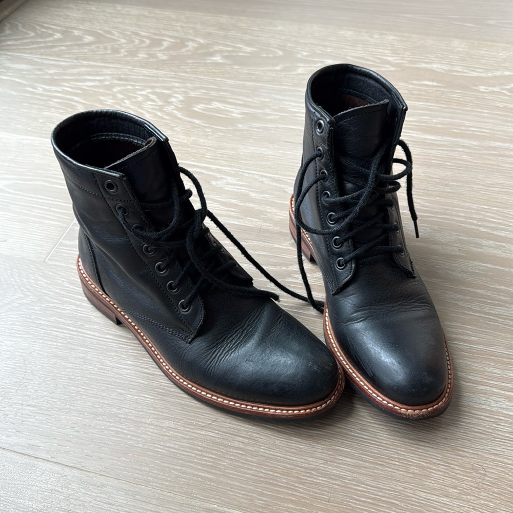 Nisolo All Weather Amalia Leather Laced Boots